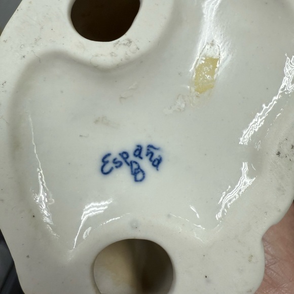 Duncan Royale Rare Vintage Espana Porcelain Figurine Girl Goose Reading Blue - Picture 8 of 8